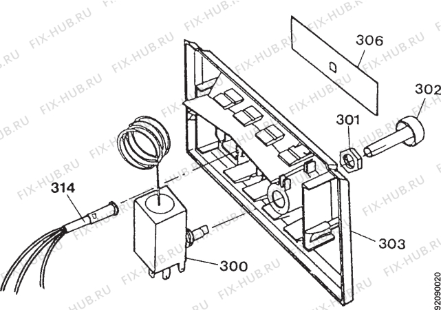 Взрыв-схема холодильника Electrolux ec1503n - Схема узла Section 4